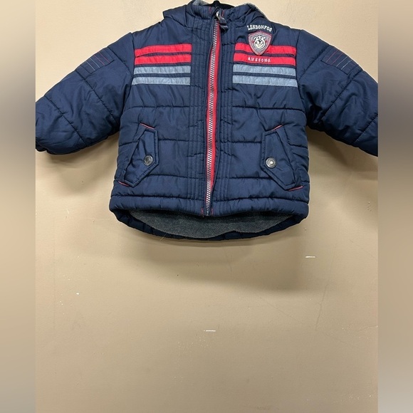 London Fog Boys Toddlers Puffer Bubble Jacket Dark Blue Size 12M - Picture 1 of 6